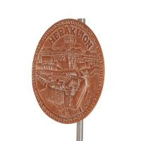 Hanging wall plate 18cm Heraklion, decorative with Handmade finish, wall-mounted Decorative Ceramics 2 - grifon.se 