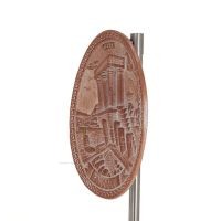 VÃ¤gghÃ¤ngande tallrik 18cm Knossos form, dekorativ med handgjord finish, vÃ¤ggmonterad Dekorativ keramik 8 - grifon.se 