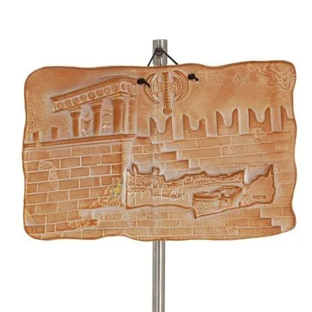 Knossos väggtavlor 16x25cm dekorativa med handgjord finish, väggmonterad Dekorativ keramik 1 - grifon.se 