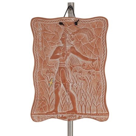 Vägghängande plaketter i form av en prins 22x18cm dekorativa med handgjord finish, väggmonterad Dekorativ keramik 1 - grifon.se