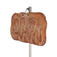 Wall hanging plaques light blue ladies 15x24cm decorative with Handmade finish, wall-mounted Decorative Ceramics 2 - grifon.se 