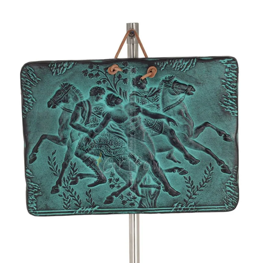 Plattor vägghängande hästar 23x17cm dekorativa med Handgjord finish, väggmonterad Dekorativ keramik 1 - grifon.se 