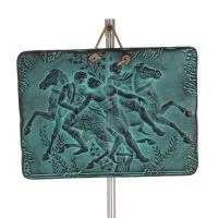 Plattor vägghängande hästar 23x17cm dekorativa med Handgjord finish, väggmonterad Dekorativ keramik 1 - grifon.se 