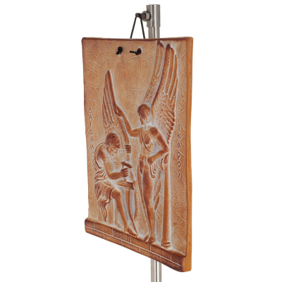 Daedalus icaros vÃ¤gghÃ¤ngande tallrikar 23x18cm dekorativa med handgjord finish, vÃ¤ggmonterad Dekorativ keramik 2 - grifon.se 