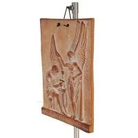 Daedalus icaros vägghängande tallrikar 23x18cm dekorativa med handgjord finish, väggmonterad Dekorativ keramik 2 - grifon.se 