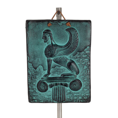 Sphinx wall hanging plaques 20x15cm decorative with Handmade finish, wall-mounted Decorative Ceramics 1 - grifon.se 