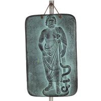 Asklepios wall hanging plates 24x15cm decorative with Handmade finish, wall-mounted Decorative Ceramics 1 - grifon.se 