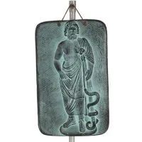 Asklepios vägghängande tallrikar 24x15cm dekorativa med Handgjord finish, väggmonterad Dekorativ keramik 1 - grifon.se 