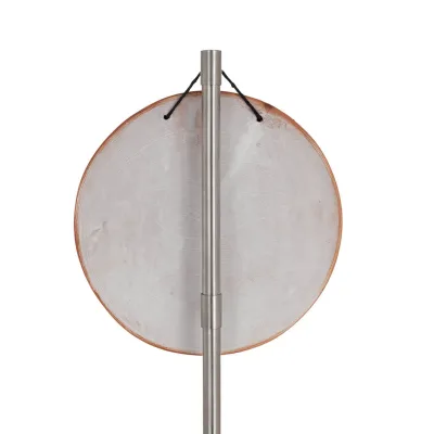 Plaketter hängande på väggen i form av en Phaistos-skiva 18cm dekorativ med handgjord finish, väggmonterad, minoisk kultur Dekor