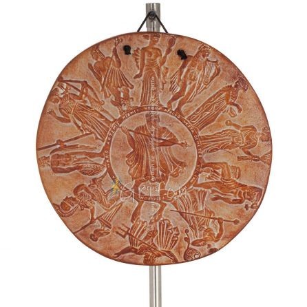 Wall hanging plaques gods of Olympus 22cm decorative with Handmade finish, wall-mounted Decorative Ceramics 1 - grifon.se