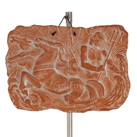 Wall hanging plates Neptune 18x25cm decorative with Handmade finish, wall-mounted Decorative Ceramics 1 - grifon.se