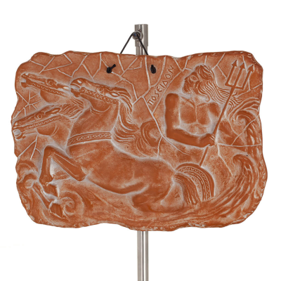 Wall hanging plates Neptune 18x25cm decorative with Handmade finish, wall-mounted Decorative Ceramics 1 - grifon.se 