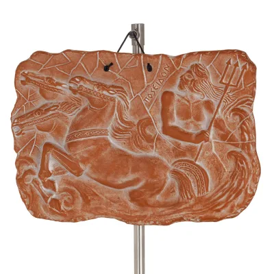 Wall hanging plates Neptune 18x25cm decorative with Handmade finish, wall-mounted Decorative Ceramics 1 - grifon.se 