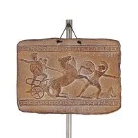 Leonidas wall hanging plates 15x25cm decorative with Handmade finish, wall-mounted Decorative Ceramics 1 - grifon.se 