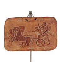 Achillea chariot wall plaques 15x25cm decorative with Handmade finish, wall-mounted Decorative Ceramics 1 - grifon.se 