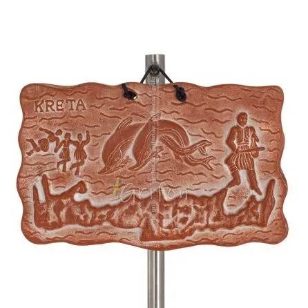 Plaques wall hanging Crete + show 11x18cm decorative with Handmade finish, wall-mounted Decorative Ceramics 1 - grifon.se 