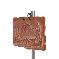 Plaques wall hanging Crete show 11x18cm decorative with Handmade finish, wall-mounted Decorative Ceramics 2 - grifon.se 