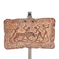 VÃ¤gghÃ¤ngande tallrikar jakt 19x11cm dekorativa med Handgjord finish, vÃ¤ggmonterad Dekorativ keramik 1 - grifon.se 