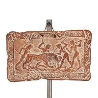 Wall hanging plates hunting 19x11cm decorative with Handmade finish, wall-mounted Decorative Ceramics 1 - grifon.se 
