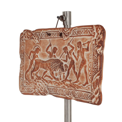 Wall hanging plates hunting 19x11cm decorative with Handmade finish, wall-mounted Decorative Ceramics 2 - grifon.se 