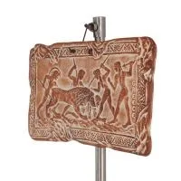 Wall hanging plates hunting 19x11cm decorative with Handmade finish, wall-mounted Decorative Ceramics 2 - grifon.se 