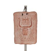 Plaques wall hanging Bulls head 17x23cm decorative with Handmade finish, wall-mounted Decorative Ceramics 1 - grifon.se 