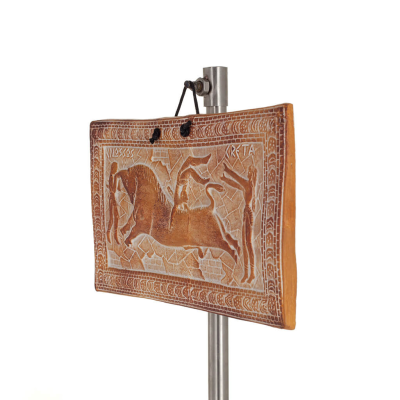 Plaques hanging on the wall Taurokathapsia 11.5x13.5, decorative with Handmade finish, wall-mounted Decorative Ceramics 2 - grif