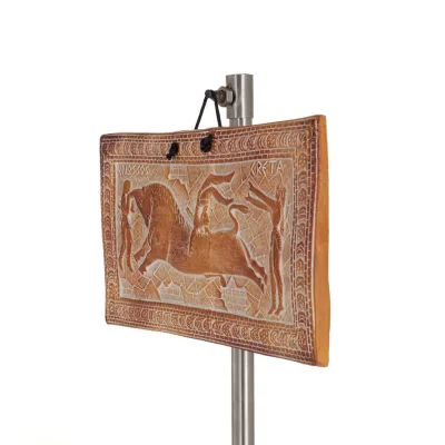 Plaques hanging on the wall Taurokathapsia 11.5x13.5, decorative with Handmade finish, wall-mounted Decorative Ceramics 2 - grif