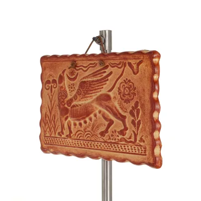 Grypas shape wall hanging plates 17x12cm decorative with Handmade finish, wall-mounted Decorative Ceramics 2 - grifon.se 