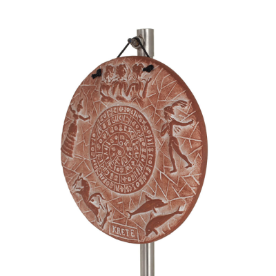 Plaques wall hanging plate Phaistos 6 shows 14cm decorative with Handmade finish, wall hanging, Minoan culture Decorative Cerami
