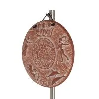 Plaques wall hanging plate Phaistos 6 shows 14cm decorative with Handmade finish, wall hanging, Minoan culture Decorative Cerami