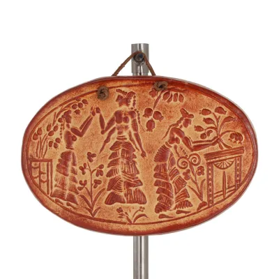 Minoiska väggtavlor 12x17cm dekorativa med handgjord finish, väggmonterad Dekorativ keramik 1 - grifon.se 