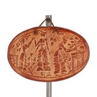 Minoiska väggtavlor 12x17cm dekorativa med handgjord finish, väggmonterad Dekorativ keramik 1 - grifon.se 