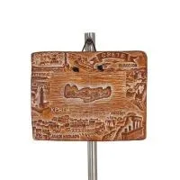 Plattor vägghängande Kreta med landskap 11x14cm dekorativa med handgjord finish, väggmonterad Dekorativ keramik 1 - grifon.se 