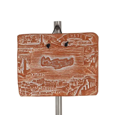 Plattor vägghängande Kreta med landskap 11x14cm dekorativa med handgjord finish, väggmonterad Dekorativ keramik 5 - grifon.se 