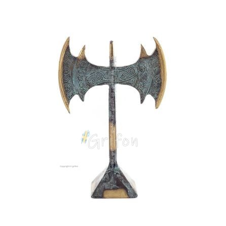 Διπλός Πέλεκυς: Ο Ιερός, για τελετουργική θυσία20χ13εκ Μπρούτζινο διακοσμητικό, μινωικός πολιτισμός, αρχαία Ελλάδα Μπρούτζινα 1