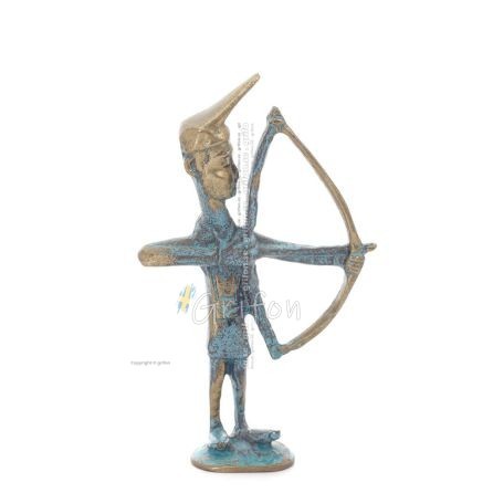 Archer Small, Full Body Statue Bronze Ornament, Bow, Archery Bronze 1 - grifon.se 