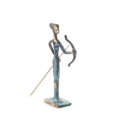 Artemis: The goddess of the hunt, the moon, protector of small children and animals sculpture 14x10cm Bronze decoration Bronze 5