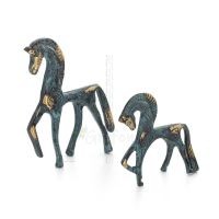 Horse or Steed: irrational, silent but full of fire, energy, motion, 7cm full-body statue, miniature, bronze decorative Bronze 6