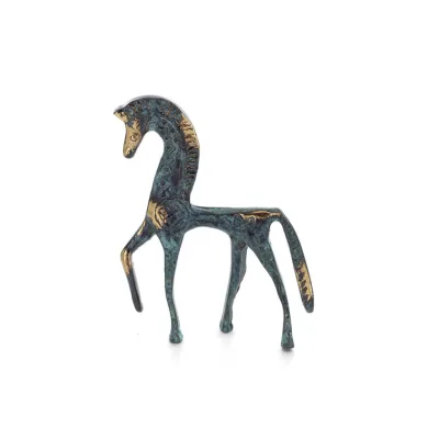 Horse or Steed: irrational, silent but full of fire, energy, motion, 10cm full-body bronze decorative statue Bronze 1 - grifon.s