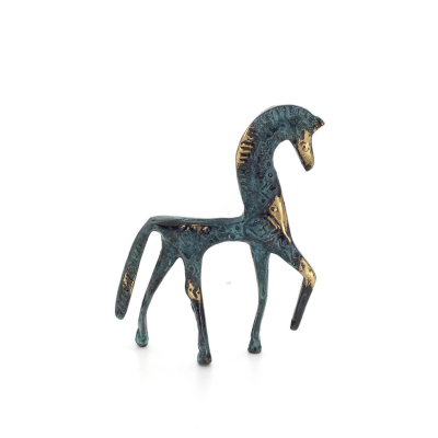 Horse or Steed: irrational, silent but full of fire, energy, motion, 10cm full-body bronze decorative statue Bronze 4 - grifon.s
