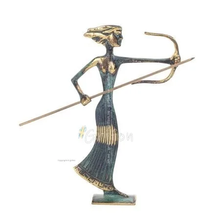 Artemis: The goddess of the hunt, the moon, protector of small children and animals sculpture 205x12cm Bronze decoration Bronze 