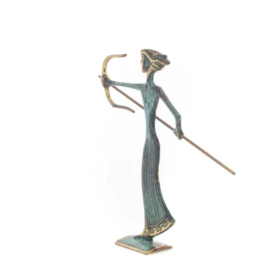 Artemis: Jaktens gudinna, månen, beskyddare av små barn och djur skulptur 205x12cm Bronsdekoration Brons 4 - grifon.se 