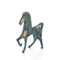 Archaic Horse or Steed: irrational, silent yet full of fire, energy, motion, a 10 cm sculpture-inspired statuette, bronze decora