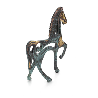 Archaic Horse or Horse: irrational, silent, full of fire, energy, motion, 15 cm inspired by sculpture, statuette, Bronze Bronze 