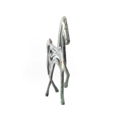 Archaic Horse or Horse: irrational, silent, full of fire, energy, motion, 20 cm inspired by sculpture, statuette, Bronze Bronze 