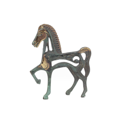 Archaic Horse or Horse: irrational, silent, full of fire, energy, motion, 20 cm inspired by sculpture, statuette, Bronze Bronze 