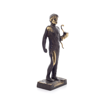 Asclepius: The God of Medicine, jÃ¤tte 20x9cm helkroppsstaty Bronsdekoration, antikens Grekland Brons 6 - grifon.se 