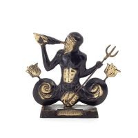 Triton or Triton: deity of the sea, Son of Poseidon giant 16.5x20.5cm Full body statue Bronze decorative Bronze 1 - grifon.se 