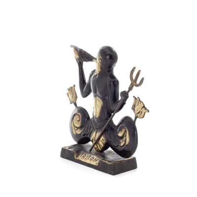 Triton or Triton: deity of the sea, Son of Poseidon giant 16.5x20.5cm Full body statue Bronze decorative Bronze 2 - grifon.se 